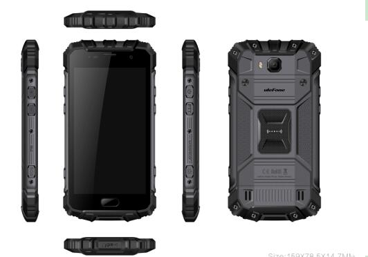 （UL）欧乐风 Armor2 5.0寸 黑色 6+64G Helio P25 2.6GHZ 八核标配