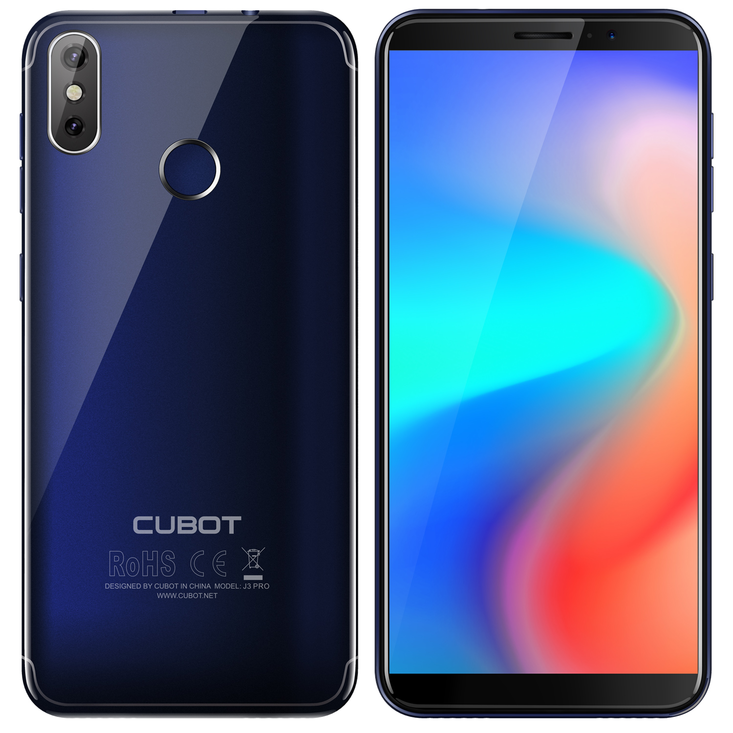 （宝宏）Cubot库柏 j3 Pro 5.5寸 蓝色  1+16G 6739 1.3 四核标配