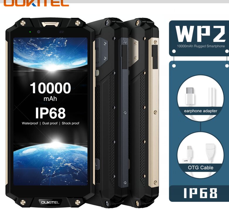 （FX）oukitel欧奇 WP2 6.0寸 黑色 4+64G 6750T 1.5GHZ 八核标配