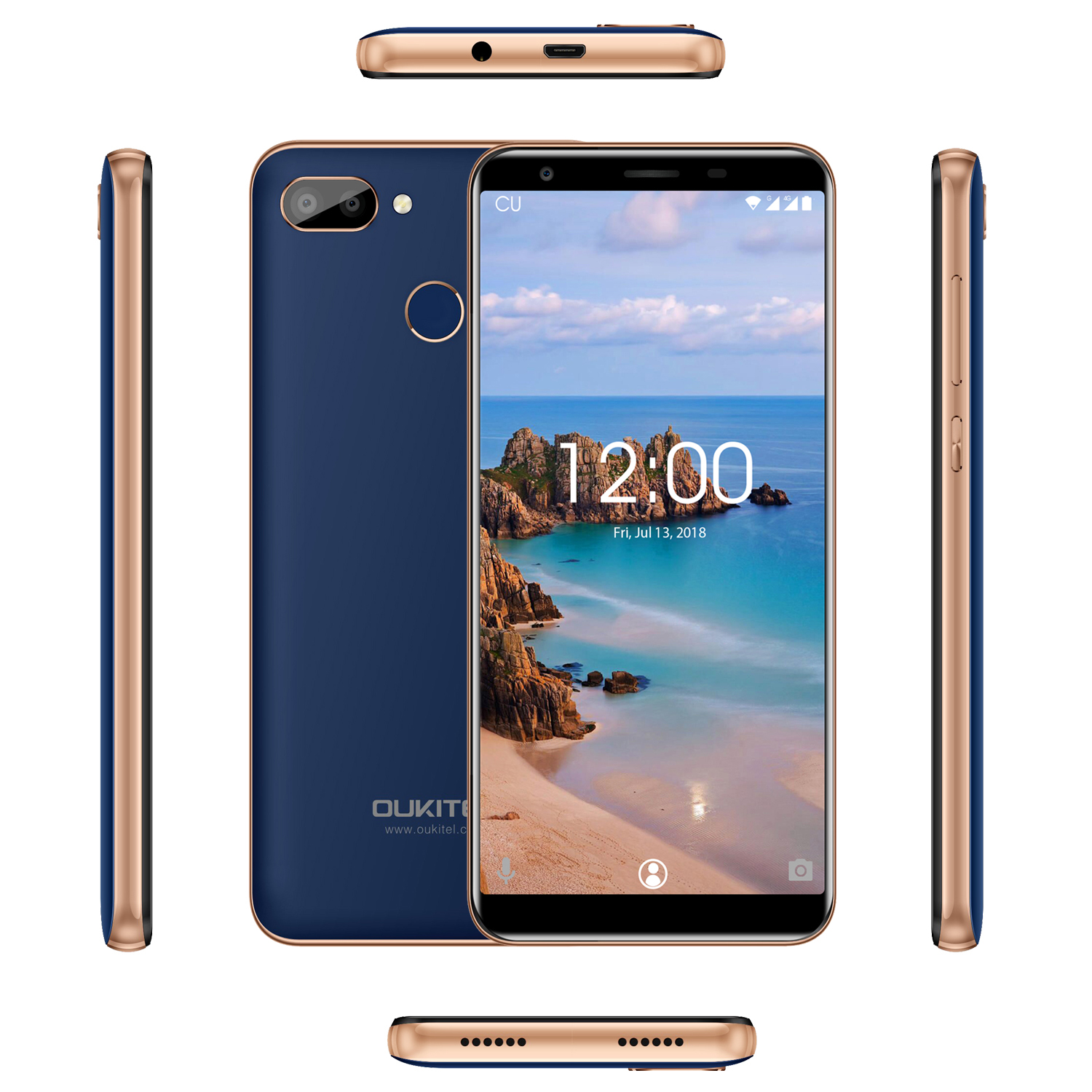 （FX）oukitel欧奇 C11 Pro 5.5寸 蓝色 3+16G 6739 1.3 四核标配