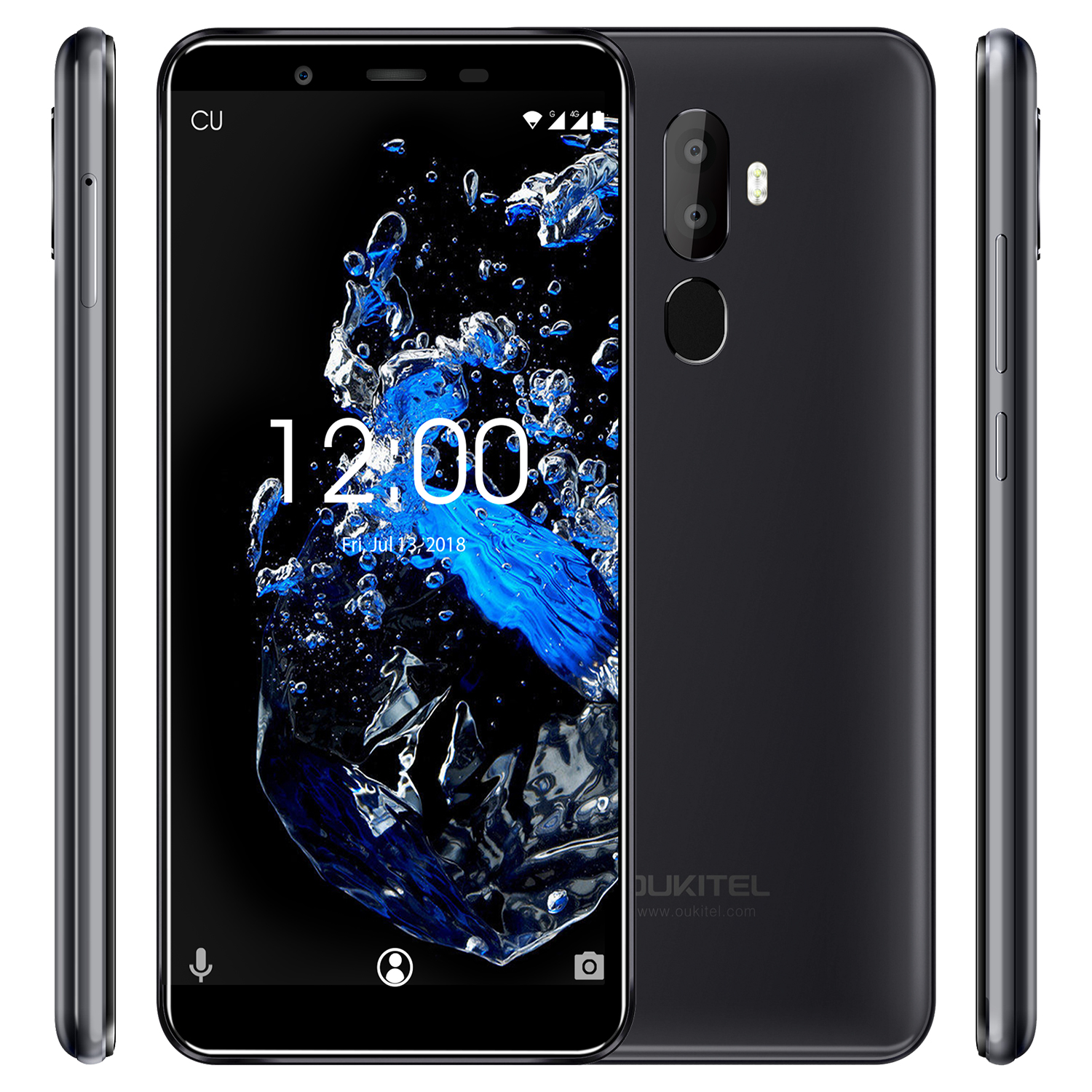 （FX）oukitel欧奇U25 PRO 5.5寸 灰色 4+64G MT6750T 1.5 八核标配