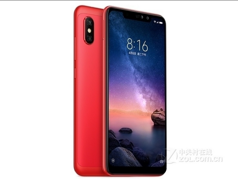 (香港国际)小米红米 Note 6 Pro 6.26寸 粉色 3+32G 骁龙636 2.0GHZ 八核标配