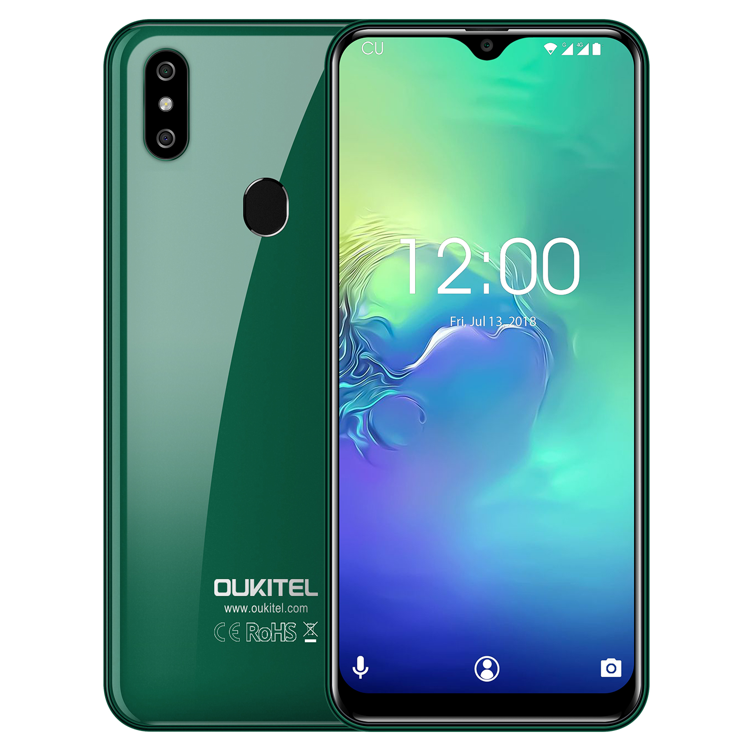 （FX）oukitel欧奇 C15 PRO 绿色 6.088寸  2+16G MTK6761 2.0GHZ 四核标配