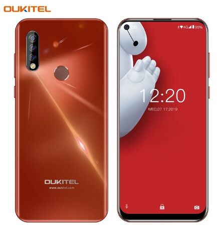 （FX）oukitel欧奇 C17 PRO 6.35寸 红色 4+64G MTK6763 2.0GHZ 八核标配+保护套（硅胶）+保护膜（普通）