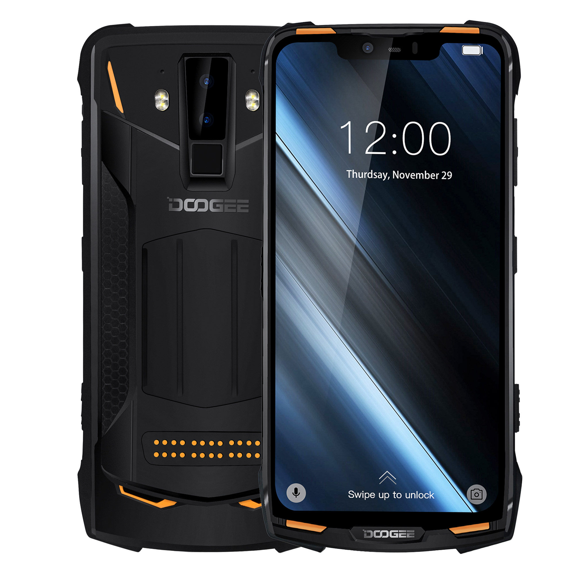 （DG）道格Doogee S90C  6.18寸 橙色 4+64G MT6771T（P70） 2.0GHZ 八核标配+贴膜