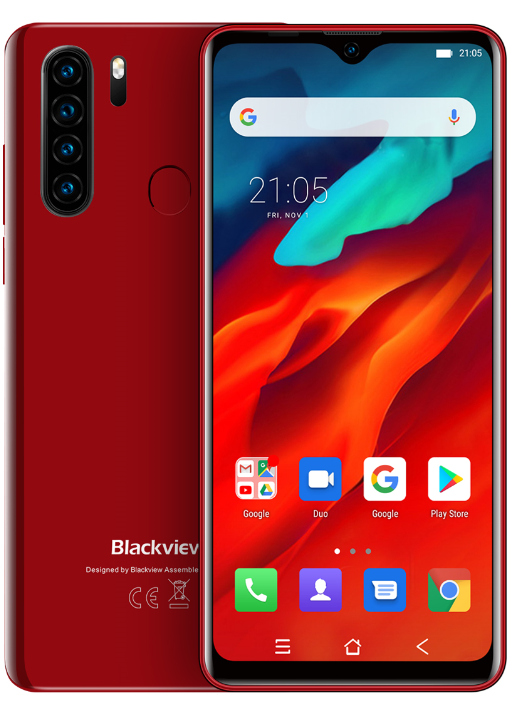 （AE欧盟）Blackview A80 pro 6.49寸 红色 4+64G 6757V/CDB 2.6GHZ 八核标配+贴膜