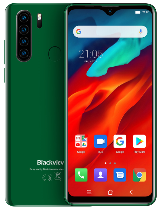 （FX欧盟）Blackview A80 pro 6.49寸 绿色 4+64G 6757V/CDB 2.6GHZ 八核标配+贴膜