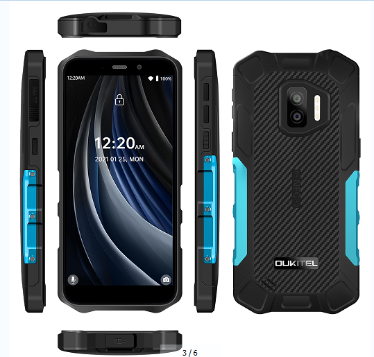 （OK）oukitel欧奇 WP12 PRO 5.5寸 蓝色  4+64G  MTK6762 1.8GHZ  八核标配