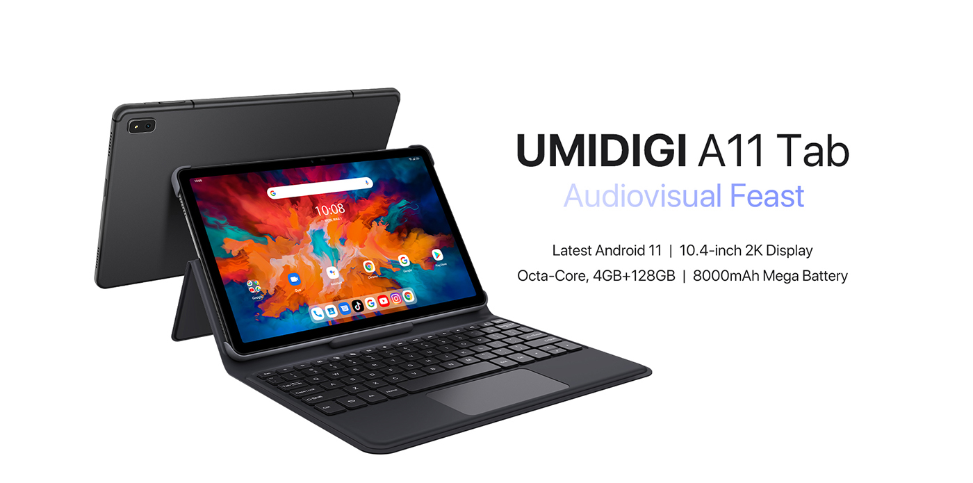 （香港）优米UMIDIGI A11 Tab 10.4寸 灰色 4+128G MT8768 (Helio P22) 2.0GHZ 四核标配