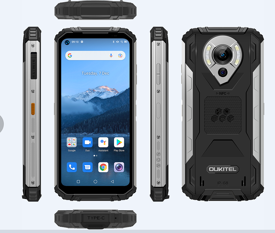 （OK）oukitel欧奇 WP16 6.39寸 黑色 8+128G MT6771V/W 2.0GHZ 八核标配