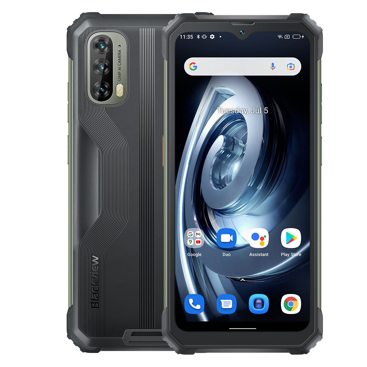（FX非欧）Blackview BV7100  6.583寸 黑色 6+128G MT6769Z  2.0GHZ 