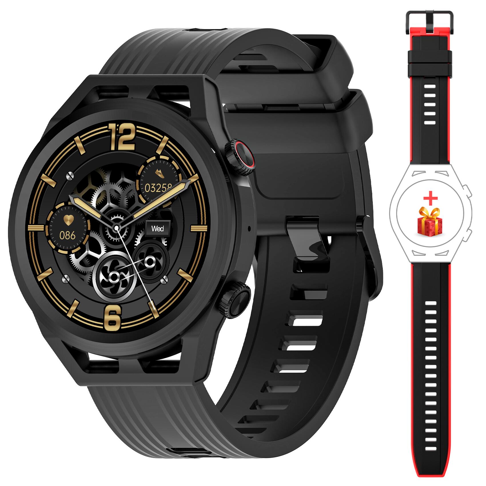 （GC-DS)Blackview R8 pro 1.5寸 256KB 黑色 智能手表