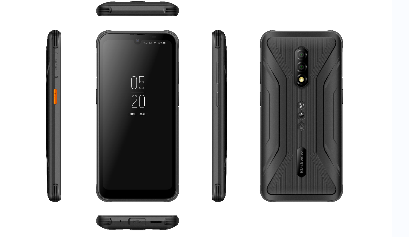 （FX欧盟）Blackview BV5200 Pro 6.088寸 绿色 4+64G MT6765 2.0GHZ 八核标配