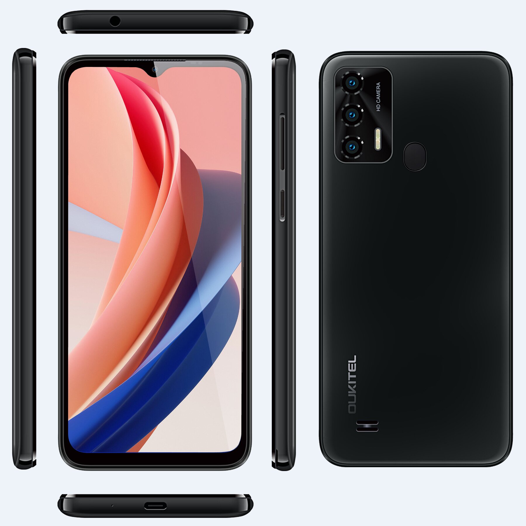 （香港）oukitel欧奇 C31 PRO 6.517寸 黑色 4+64G MTK6762 2.0GHZ 八核标配