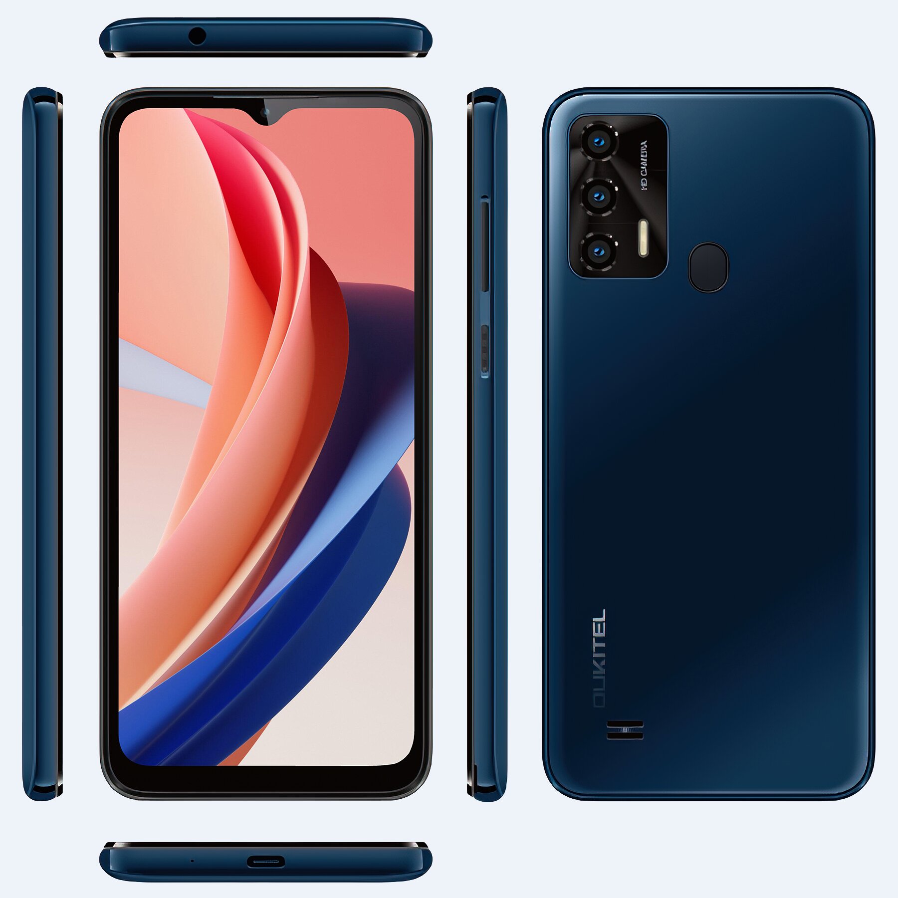 （香港）oukitel欧奇 C31 PRO 6.517寸 深蓝色 4+64G MTK6762 2.0GHZ 八核标配
