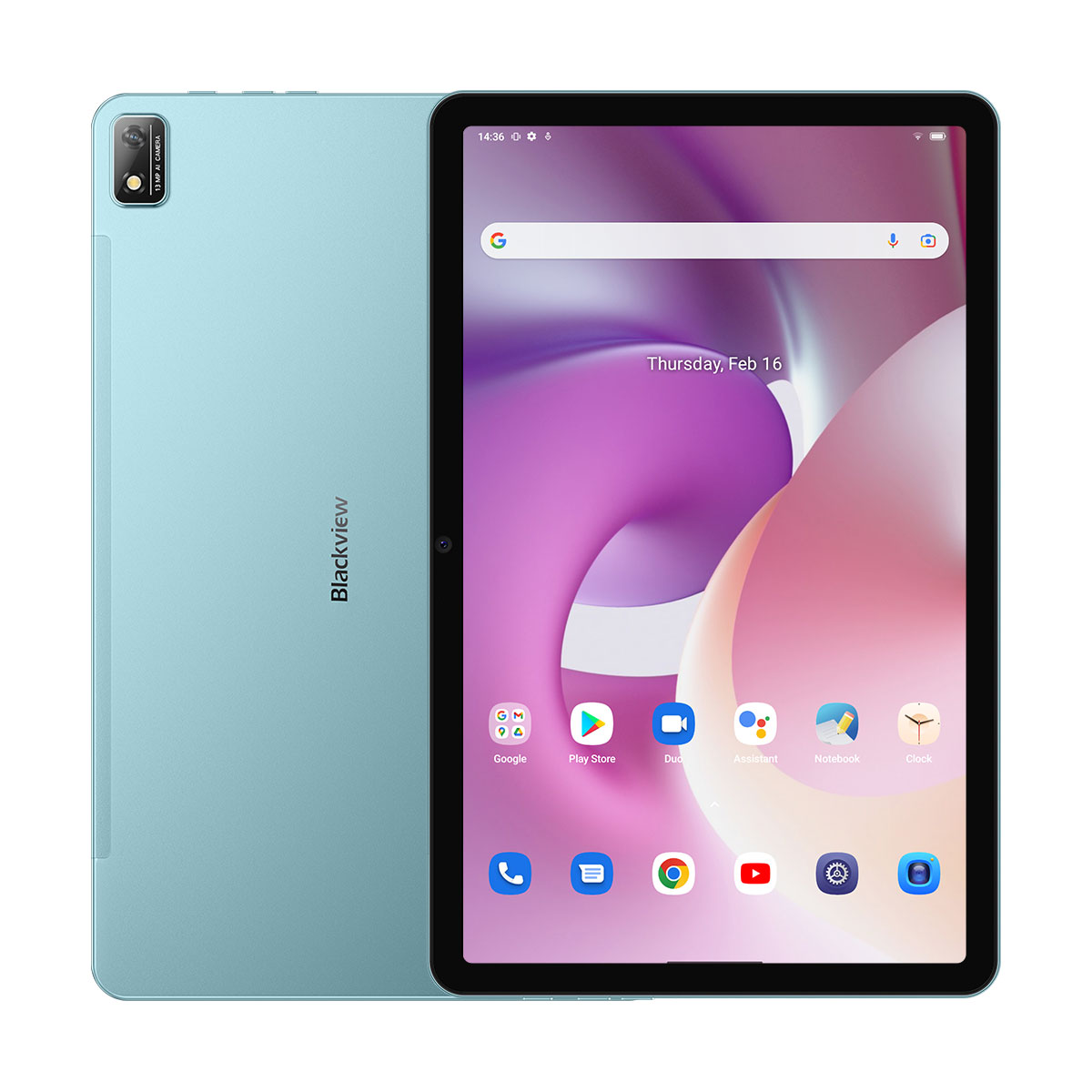 （FX俄版）Blackview Tab16 10.95寸 绿色  8+256G UMS9230T 2.0GHZ 八核标配