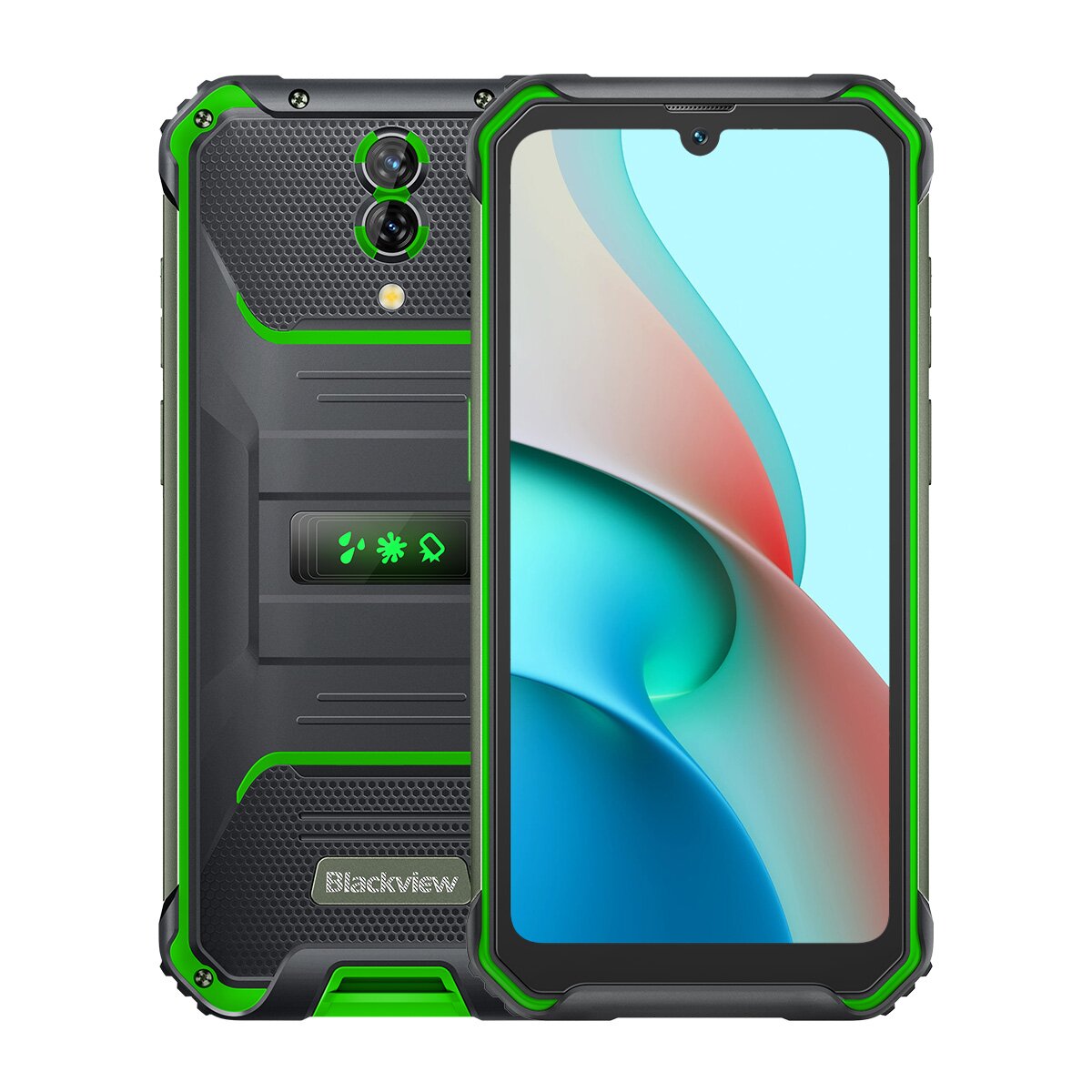 （FX俄版）Blackview BV7200  6.1寸 绿色 6+128G Helio G85  2.0GHZ 八核标配