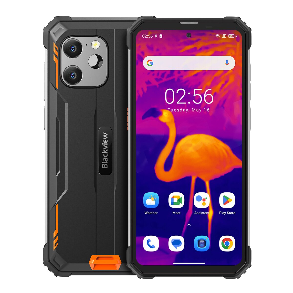 （FX俄版）Blackview BV8900 6.497寸 橙色 8+8+256G MT6779 2.2GHZ 八核标配