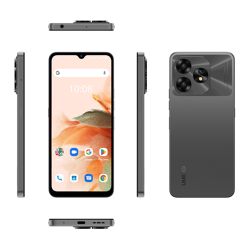 （香港）优米UMIDIGI A15C深空灰 6.7寸 8+128G T606 1.6GHZ 八核标配
