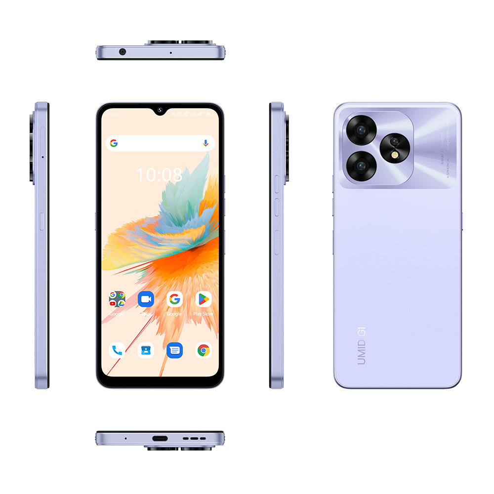 （香港）优米UMIDIGI A15 熏衣紫 6.7寸 8+256G T606 1.8GHZ 八核标配