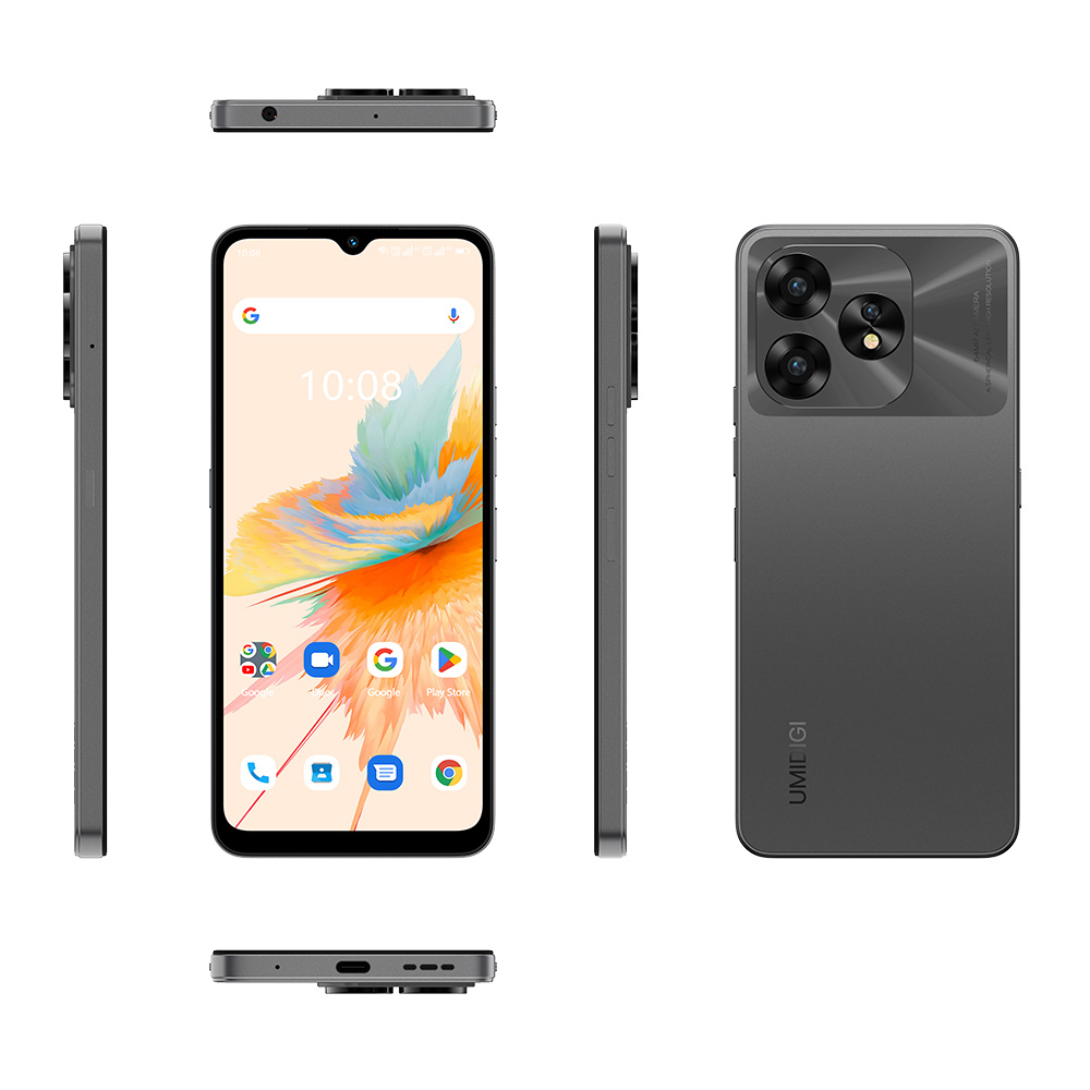 （香港）优米UMIDIGI A15 深空灰 6.7寸 8+256G T606 1.8GHZ 八核标配