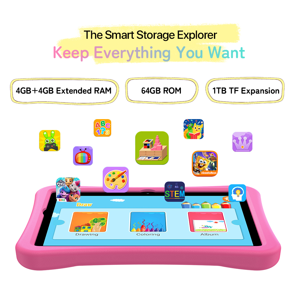 （香港）优米UMIDIGI G2 Tab Kids 10.1寸糖果粉 4GB+64GB   2.0GHZ 四核标配