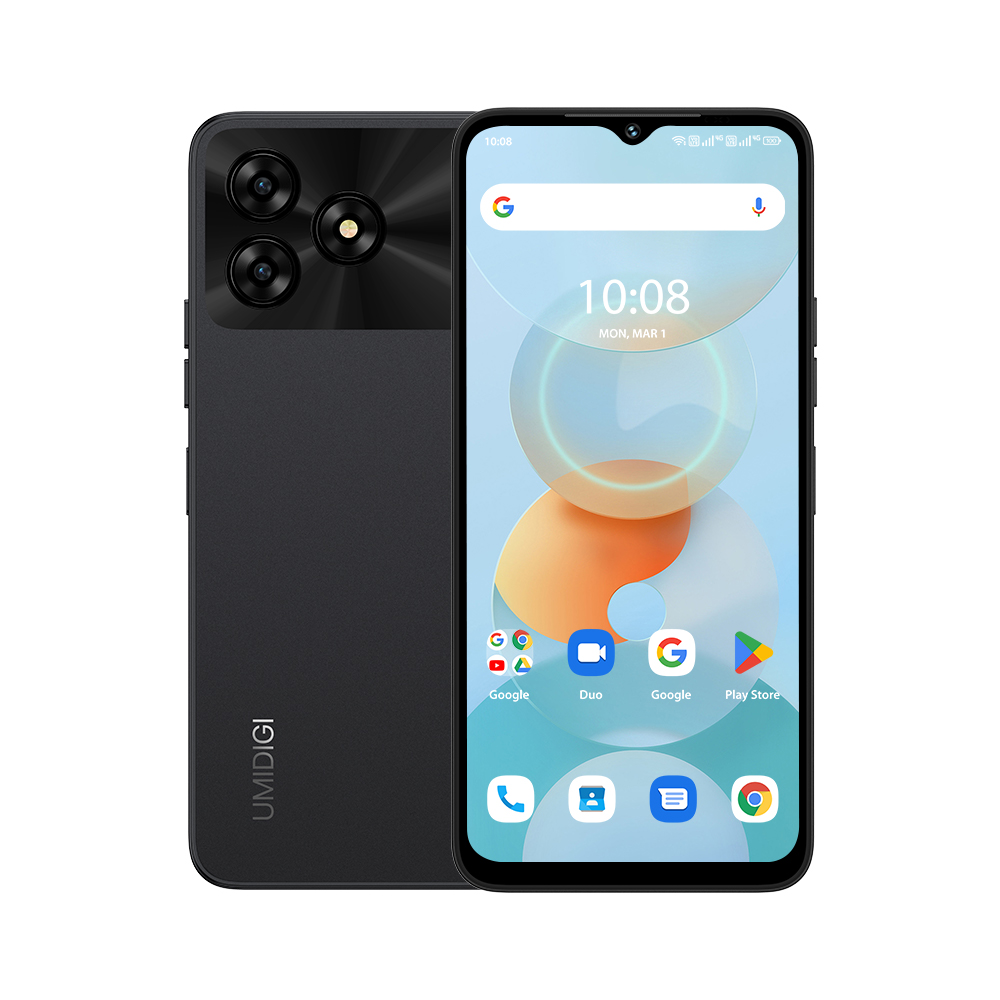 （香港）优米UMIDIGI G5A 黑色 6.52寸 4+64G MTK Helio A22 2.0GHZ 八核标配