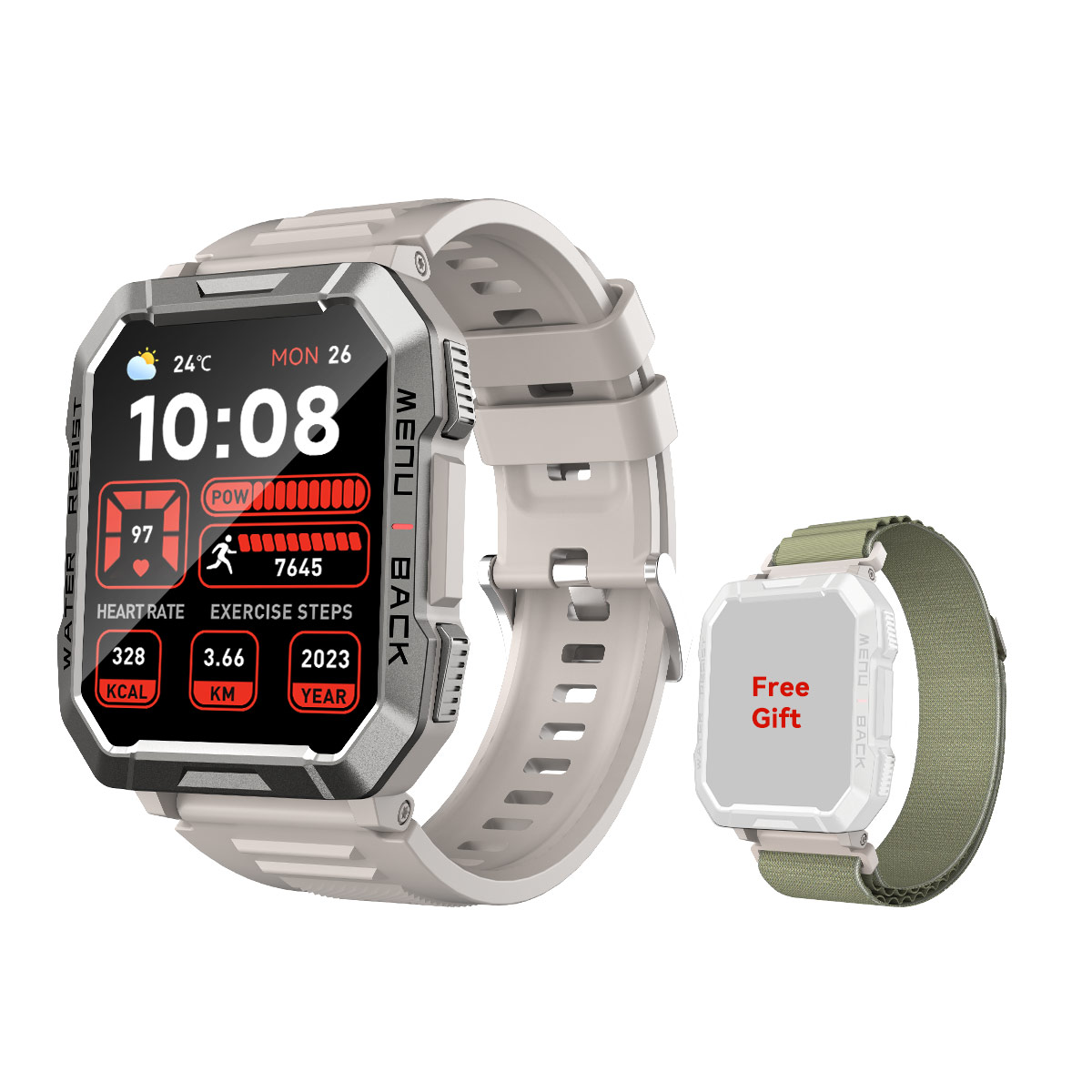 （GC-带乌克兰语和日语）Blackview W60 2.01寸 卡其色  ATS3085L 蓝牙通话