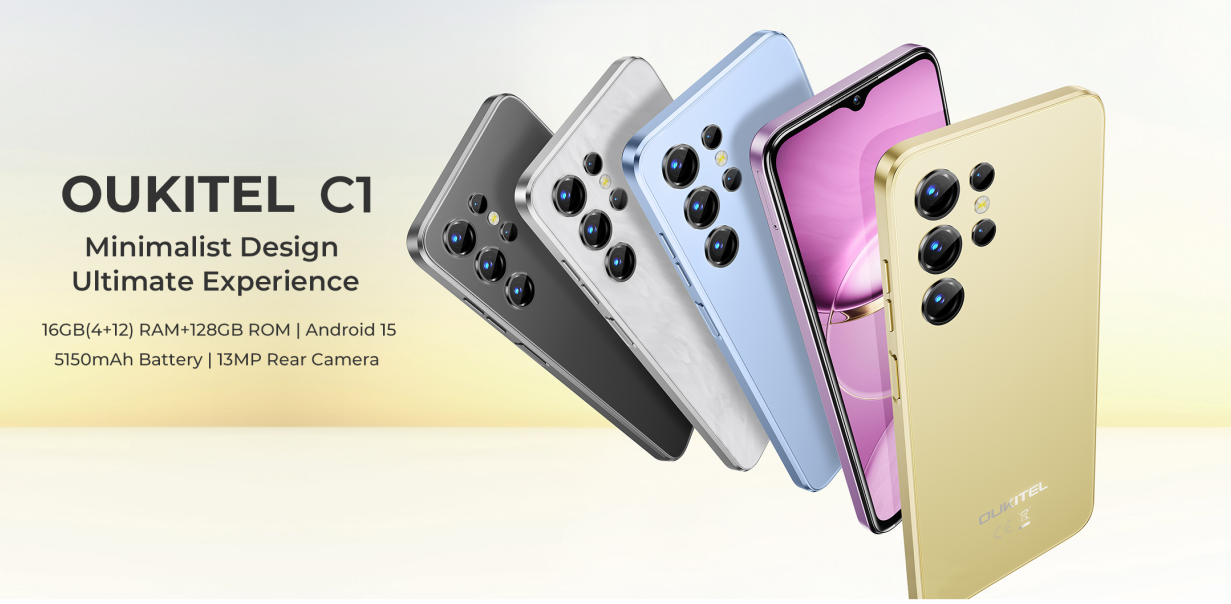 （香港）oukitel欧奇 C1 6.52寸 黑色 4+128G T606 1.6GHZ 八核标配