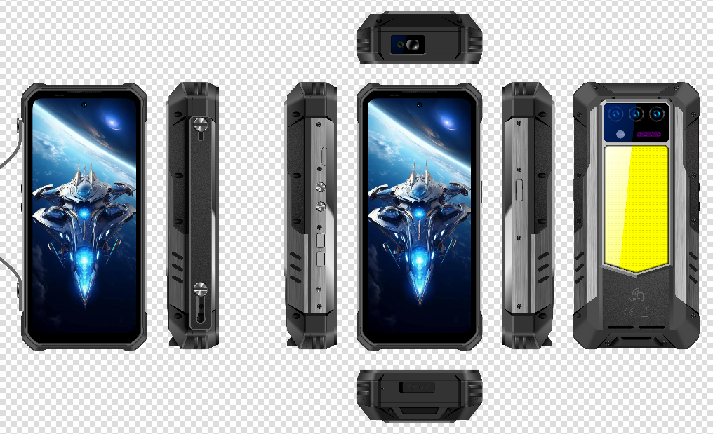 （香港）oukitel欧奇WP100测距 6.8寸 黑色 12+512G 天玑7300 2.5GHZ 八核标配
