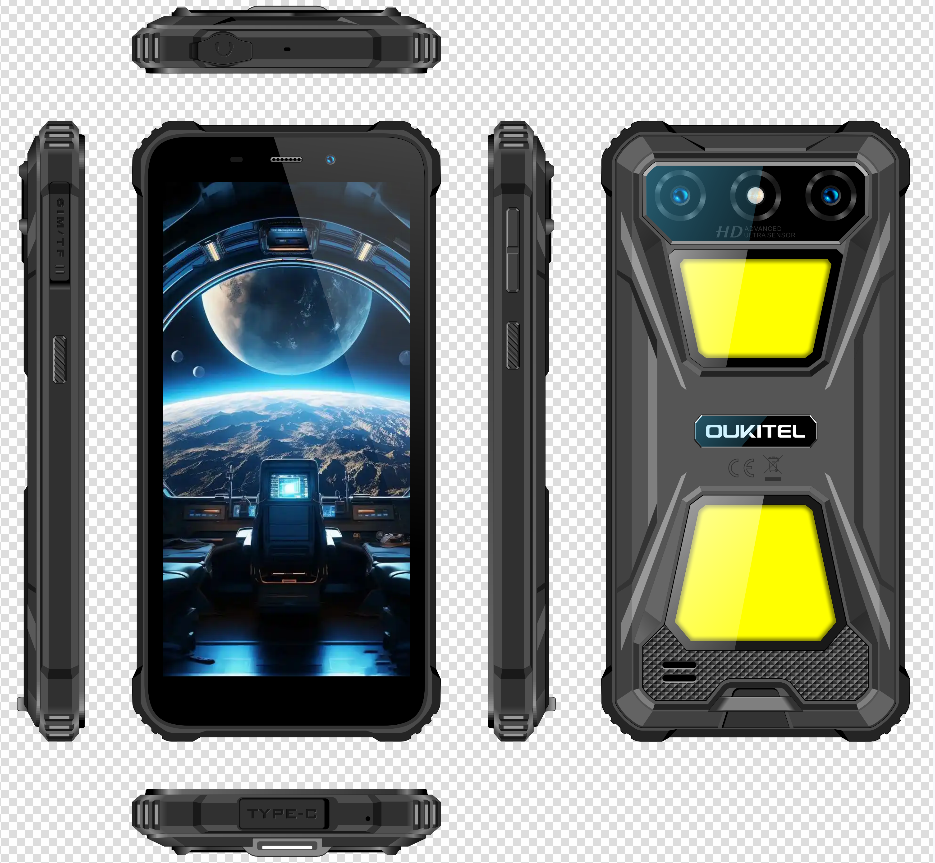 （香港）oukitel欧奇 G5 6.0寸 黑色 4+128G Unisoc T310 2.0GHZ 八核标配
