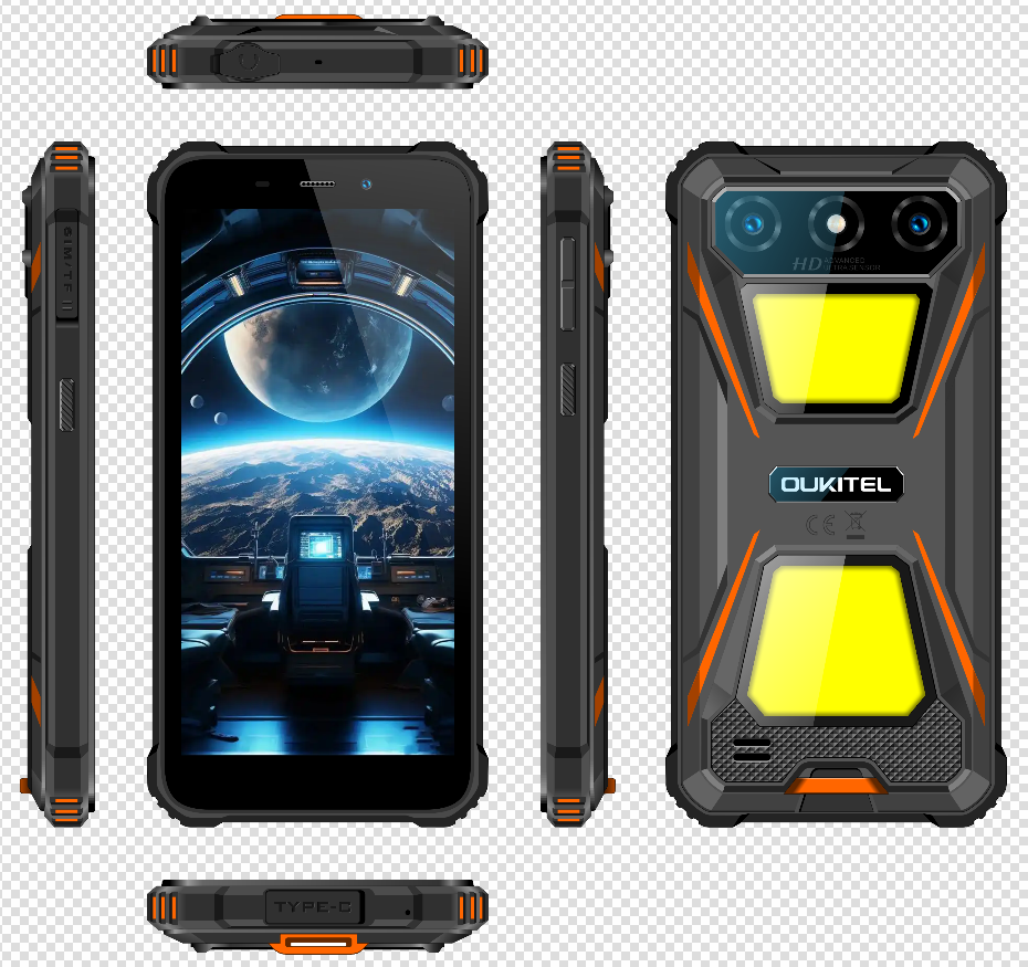 （香港）oukitel欧奇 G5 6.0寸 橙色 4+128G Unisoc T310 2.0GHZ 八核标配