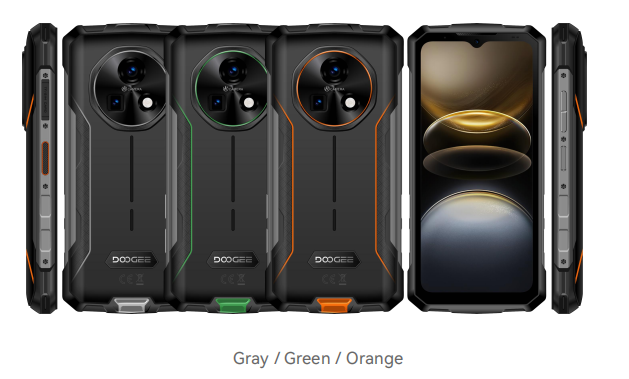 （香港）道格Doogee Fire7 6.6寸 灰色 4+256GB  天玑6300 2.4GHz 标配