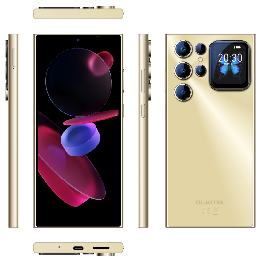 （香港）oukitel欧奇 C62 6.88寸 金色 4+128G T606 1.6GHZ 八核标配