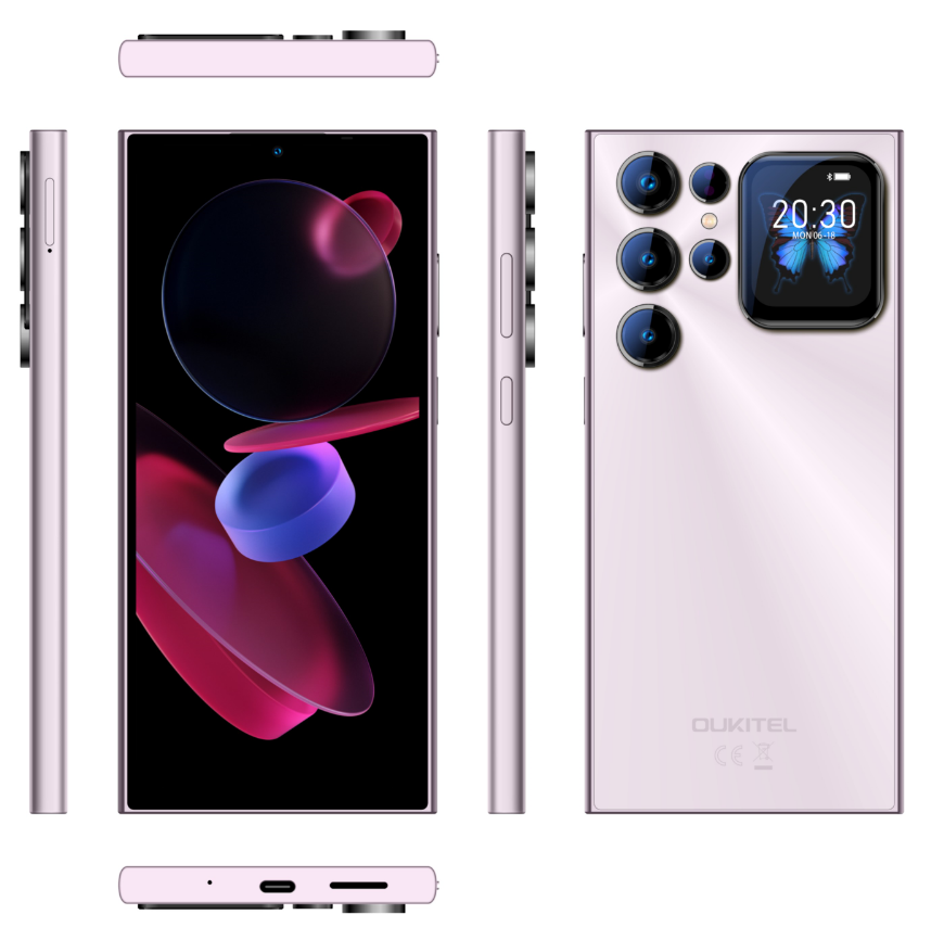 （英规）oukitel欧奇 C62 6.88寸 粉色 4+128G T606 1.6GHZ 八核标配