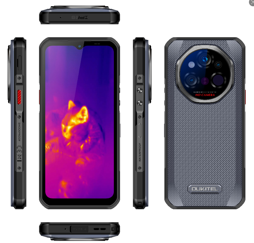（香港）oukitel欧奇 WP55 Ultra 6.6寸 灰色 16+512G 天玑7025 2.5GHZ 八核标配