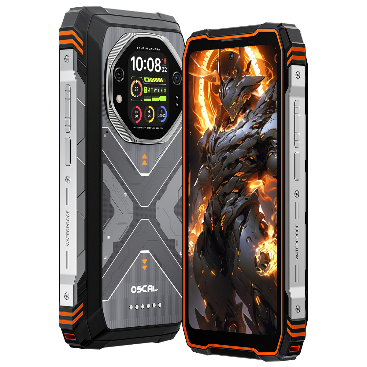 （俄版）Oscal TANK 1 6.78寸 橙色 12+256GB Dimensity 7050 2.4GHz 八核标配 5G