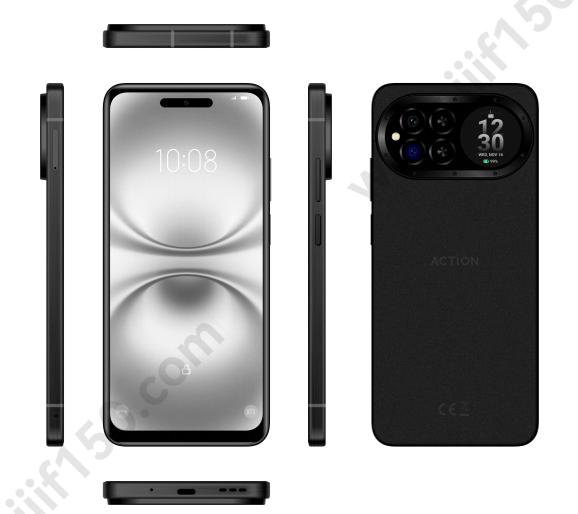 （香港)IIIF F150 Action 15 6.67寸 漆黑色 6+256G  G81 1.7 八核标配