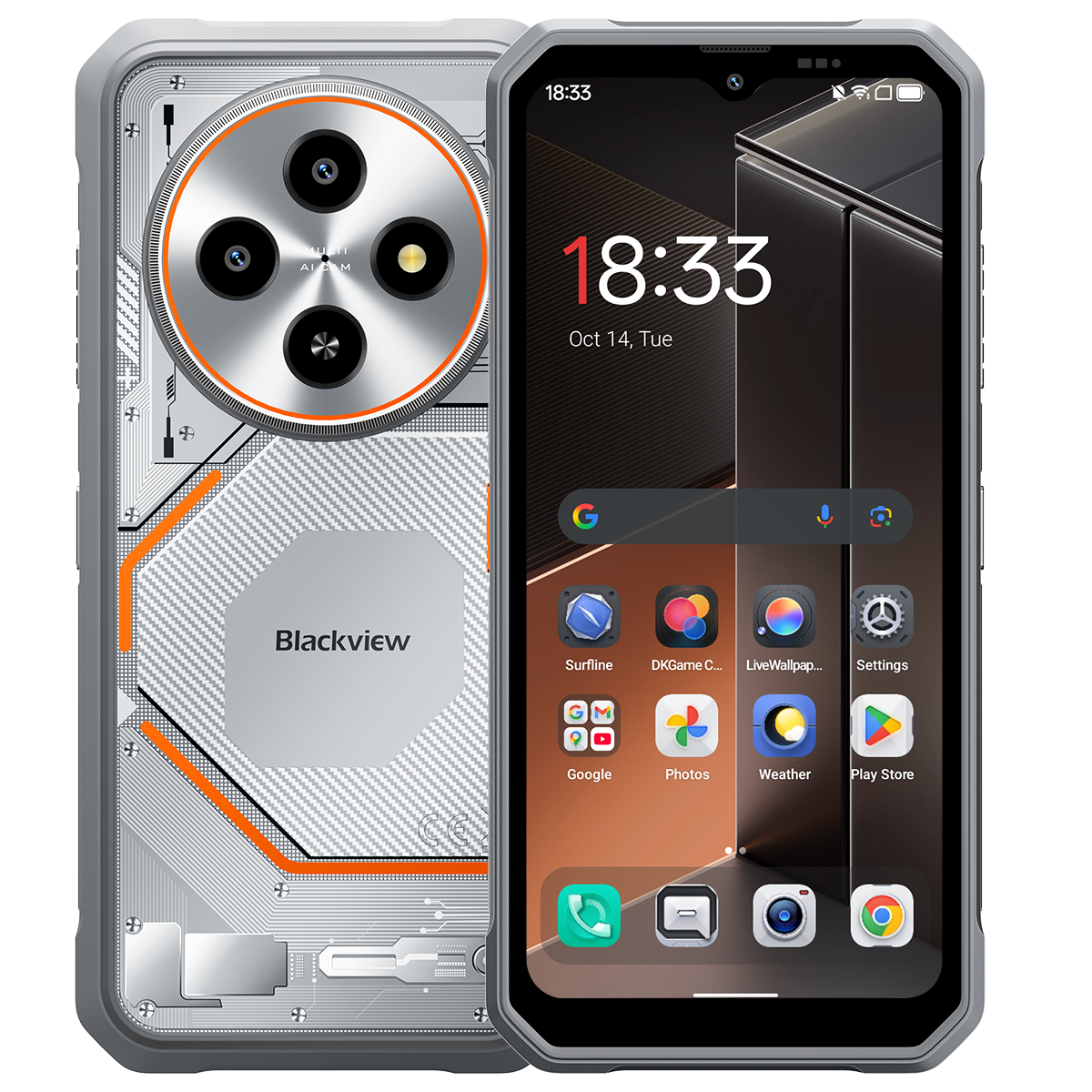 （GC-DS非欧）Blackview FORT 2 6.56寸 白色 8+256GB G81 2.0GHz 八核标配
