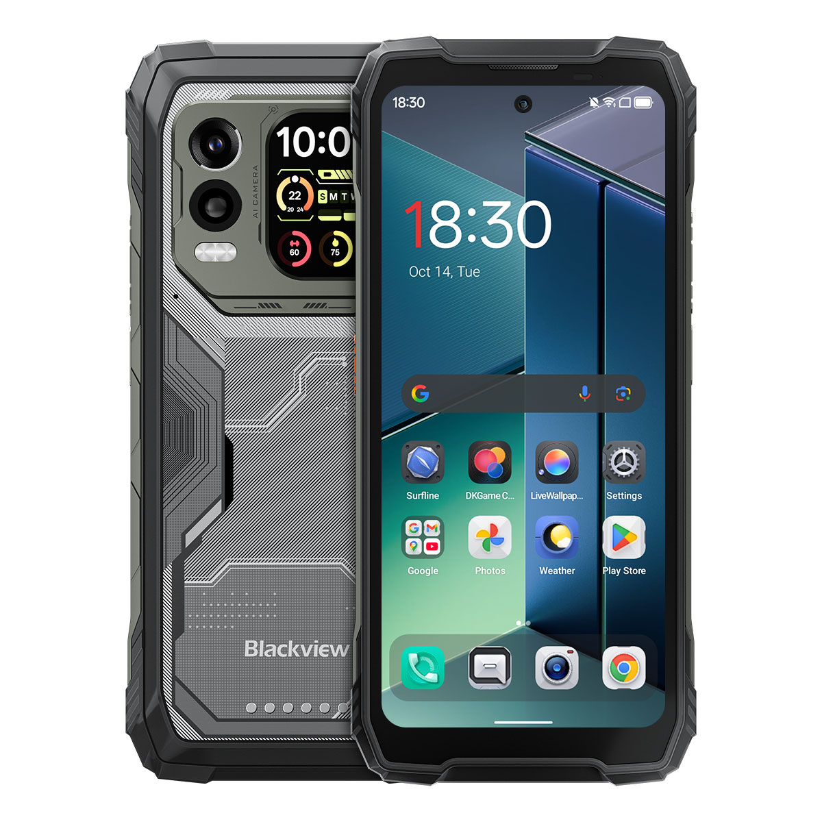 （FX欧盟-不带充头）Blackview XPLORE 1 Pro 6.78寸 黑色 16+512GB Dimensity 7050  2.4GHZ 八核标配 5G