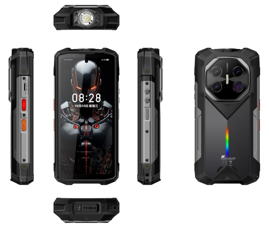 （香港）Fossibot（弗士博） F113 6.78寸 黑色 12+256GB 天玑7050  2.6GHZ 八标配