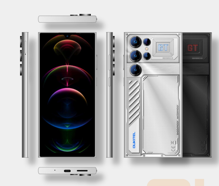 （香港）oukitel欧奇 C61GT 6.88寸 黑色 4+128G T615 1.6GHZ 八核标配