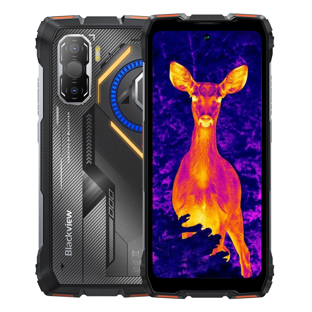 （欧盟-不带充头）Blackview ROCK 3 6.78寸 橙色 8+256GB MT8781（G100）2.2GHz 八核标配