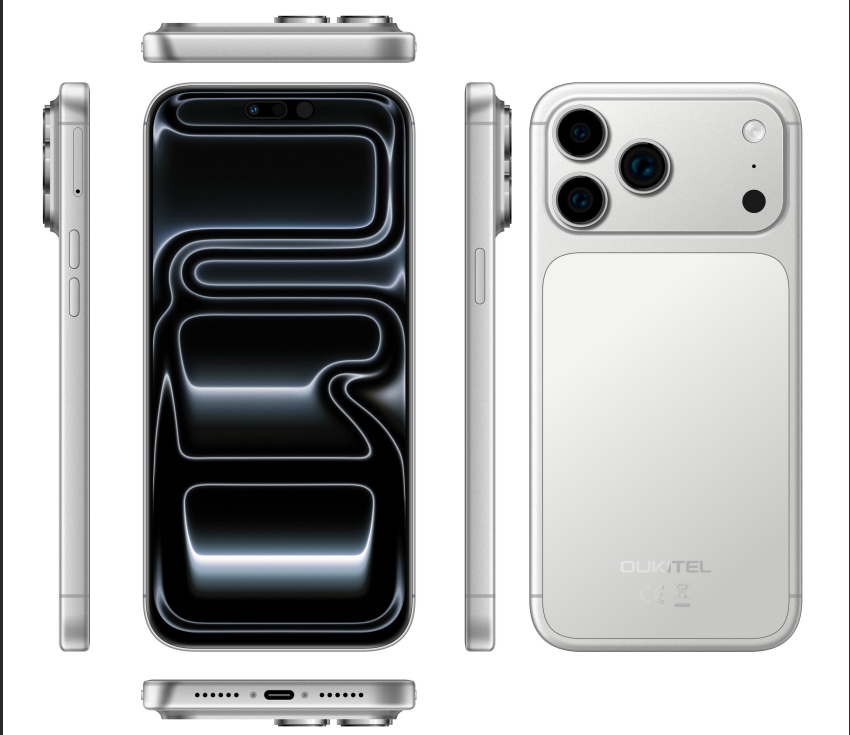 （香港）oukitel欧奇 C17 Plus 6.85寸 银色 4+128GB T615 1.8GHz 八核标配