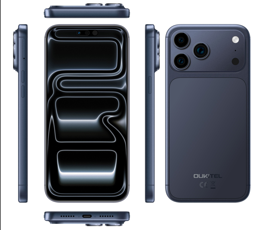 （香港）oukitel欧奇 C17 Plus 6.85寸 蓝色 4+128GB T615 1.8GHz 八核标配