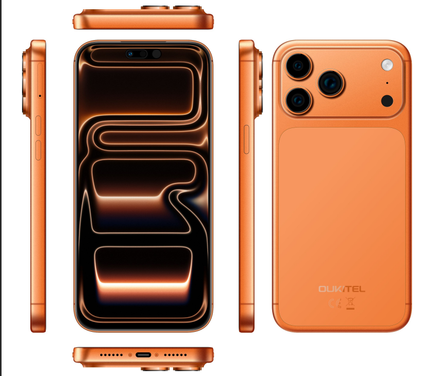 （香港）oukitel欧奇 C17 Plus 6.85寸 橙色 4+128GB T615 1.8GHz 八核标配