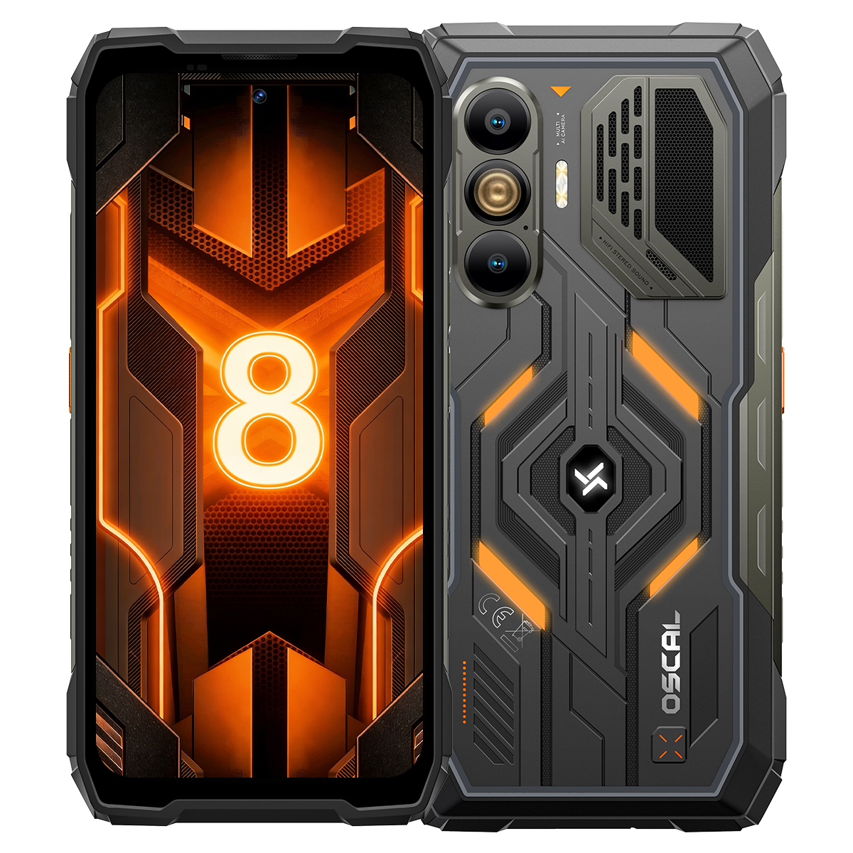 （FX非欧）Oscal PILOT 8 6.83寸 黑色 12+256GB QCM6690 2.7GHz 八核标配