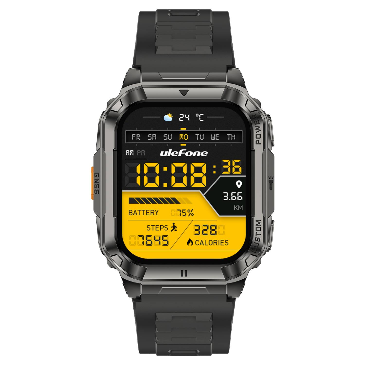 （香港）欧乐风 Ulefone Watch Ultra 智能手表 黑色