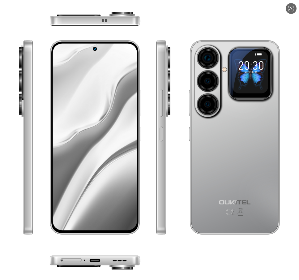 （香港）oukitel欧奇 P2 Plus 5G  6.7寸 灰色 12GB+256GB 2.4GHz 八核标配