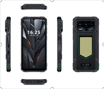 （香港）HOTWAV T8 黑绿色 6.745寸 4+64GB 7250 1.6GHZ 八核标配